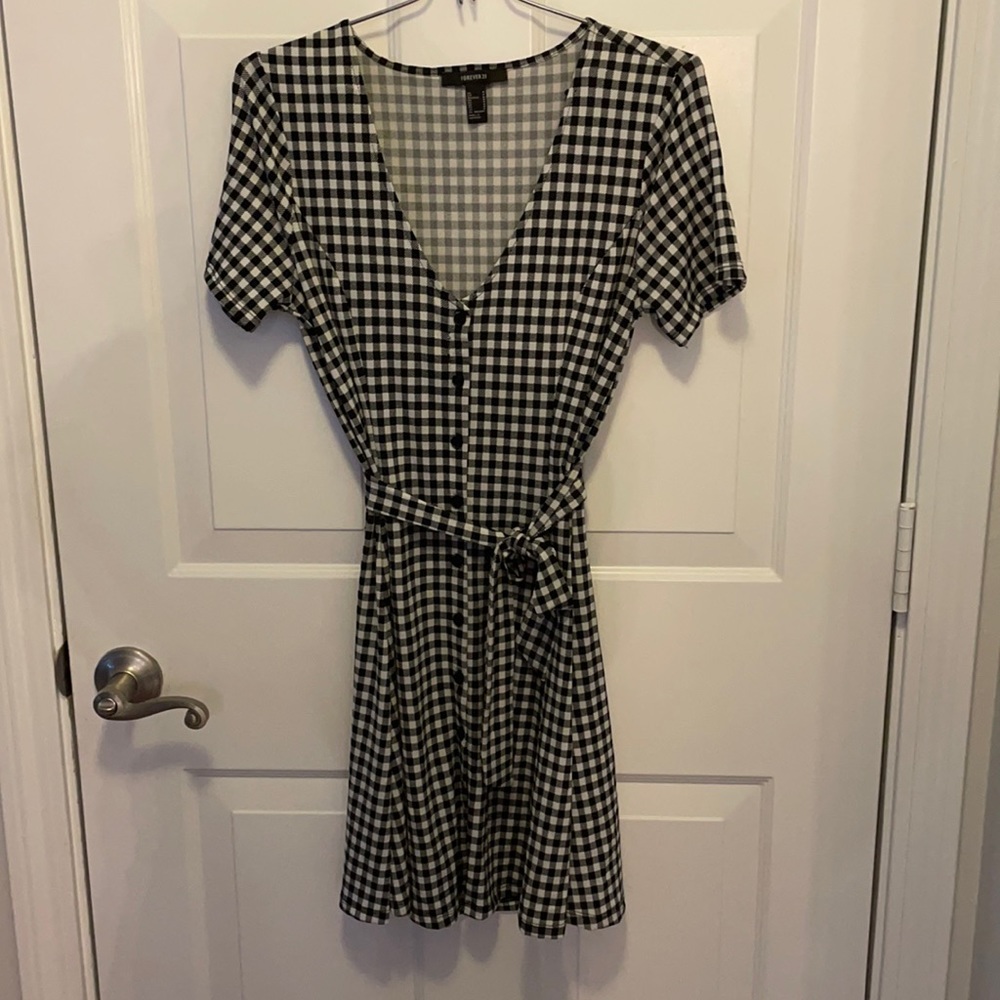 Casual Checkered Dress